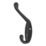 Essentials Coat & Hat Hook Black 85mm