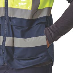 Regatta Pro Executive Hi-Vis Vest Yellow/Navy 2X Large 47" Chest
