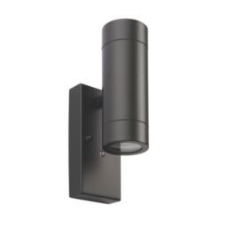 Saxby Palin Outdoor Wall Light With Photocell Matt Black