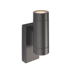 Saxby Palin Outdoor Wall Light With Photocell Matt Black
