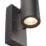 Saxby Palin Outdoor Wall Light With Photocell Matt Black