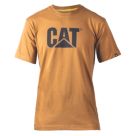 CAT Trademark Logo T-Shirt Short Sleeve Tee Shirts Bronze 2X Large 47" Chest