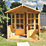 Rowlinson Arley 6' 6" x 9' 6" (Nominal) Apex Shiplap T&G Timber Summerhouse