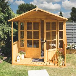 Rowlinson Arley 6' 6" x 9' 6" (Nominal) Apex Shiplap T&G Timber Summerhouse