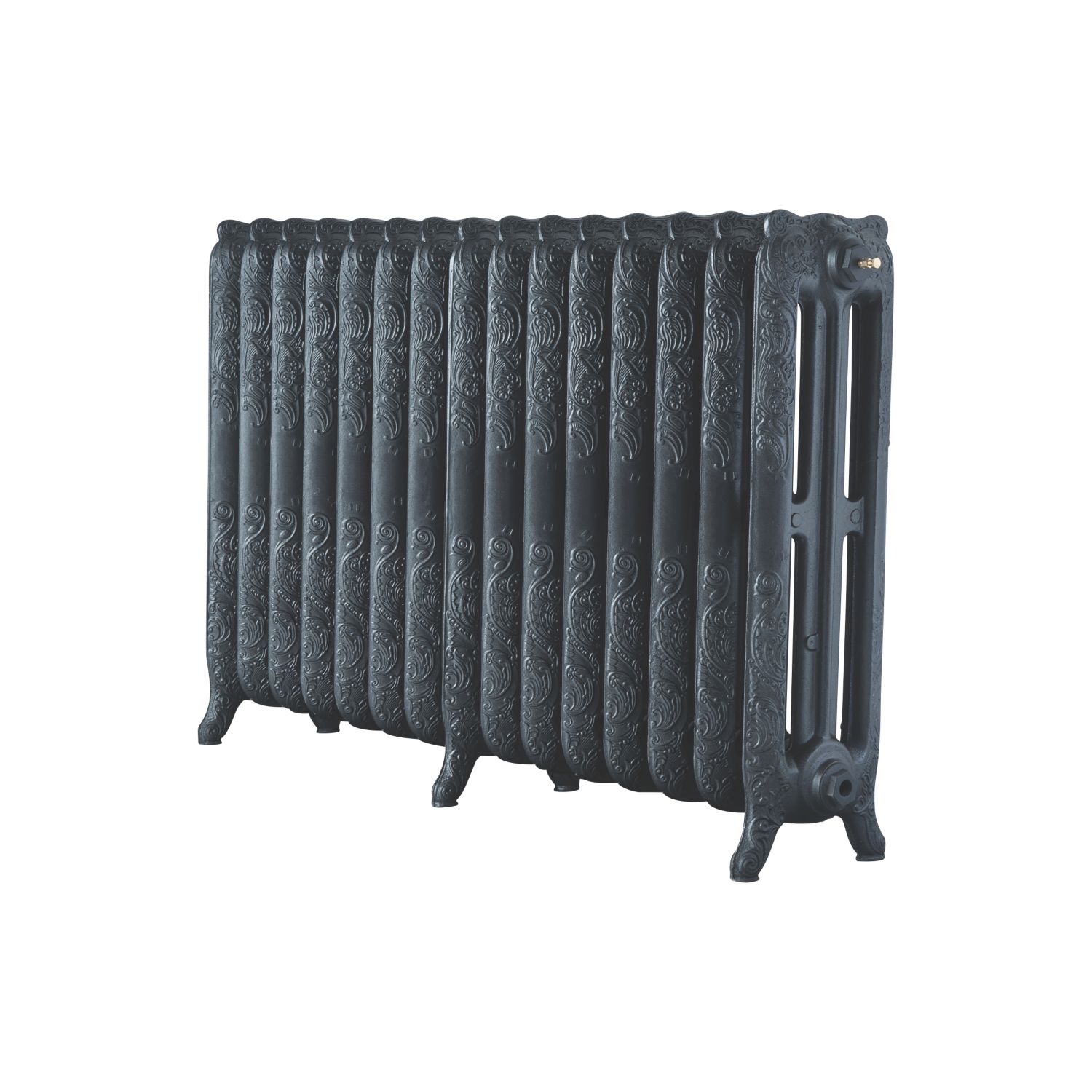 Arroll 760mm x 1234mm 7370BTU Pewter Cast Iron 3 Column Radiator (5461P)