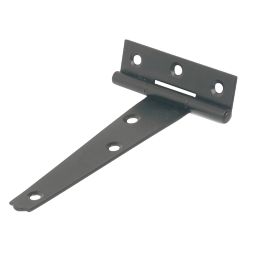 Black Powder-Coated Light Duty Tee Hinges 102mm 2 Pack