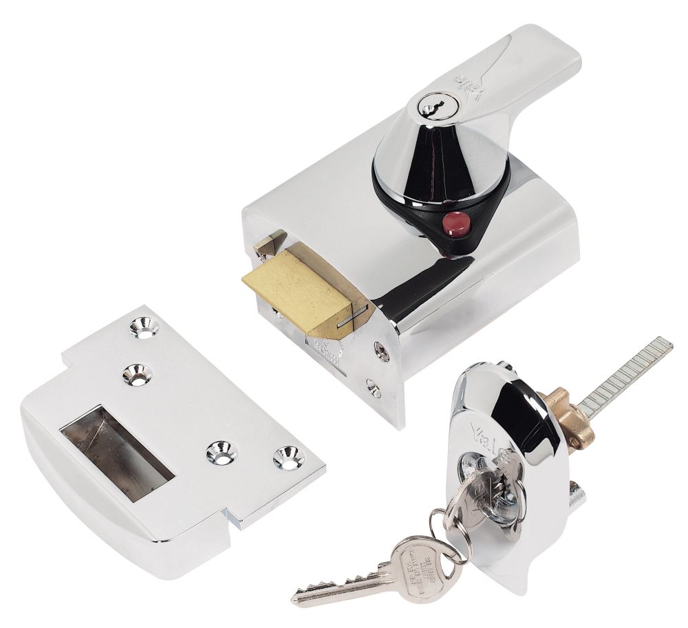 Yale 1 Star BS Night Latch Polished Chrome 60mm