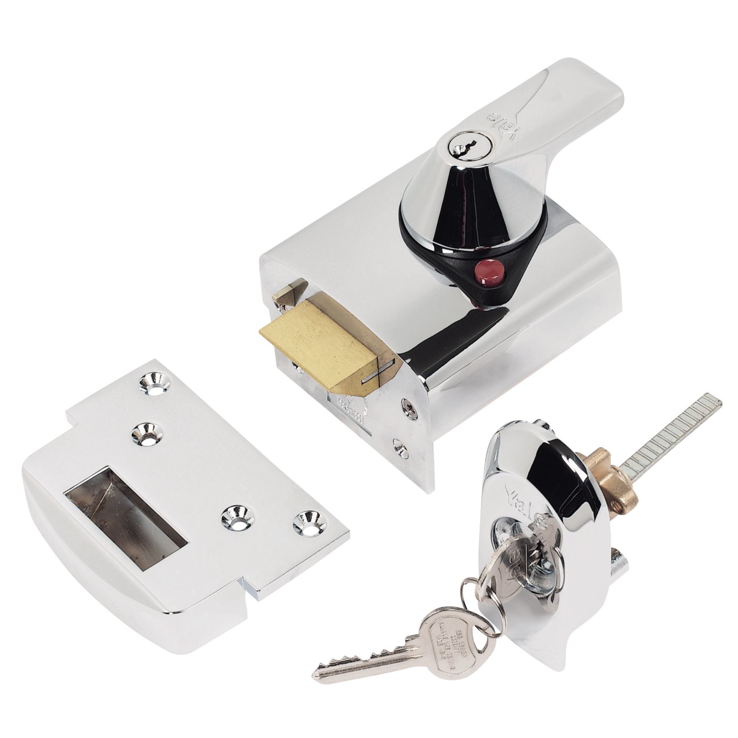 Yale 1 Star BS Night Latch Polished Chrome 60mm Backset (54648)