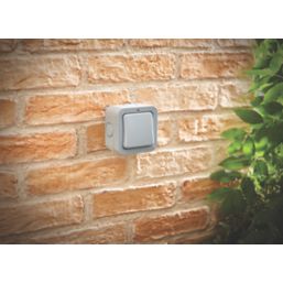 British General  IP66 20A 1-Gang 2-Way Weatherproof Outdoor Switch with Neon