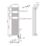 Flomasta 1600mm x 400mm 1364BTU White Flat Electric Towel Radiator
