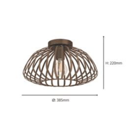 Eglo Espinal Ceiling Light Brown