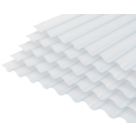 Radmat Building Materials  Corrugated PVC Roof Sheet Clear 3660mm x 1.3mm x 762mm 5 Pack