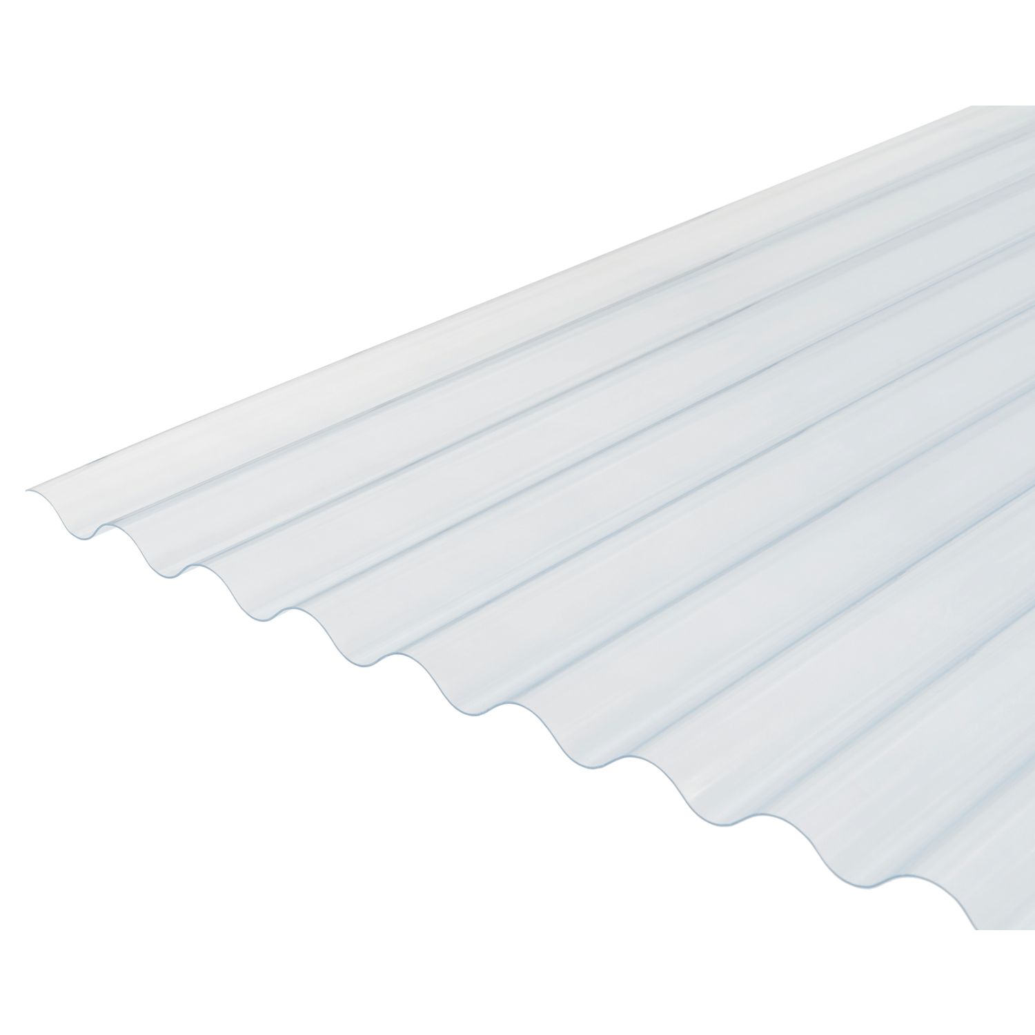 Radmat Building Materials Corrugated PVC Roof Sheet Clear 3660mm x 1.3mm x 762mm (546CY)