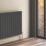 Reina Flat Single 600mm x 588mm 1416BTU Anthracite Vertical Designer Radiator