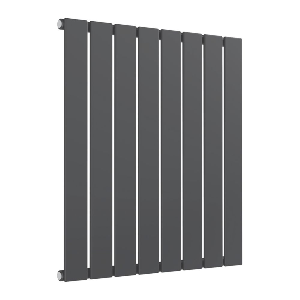 Reina Flat Single 600mm x 588mm 1416BTU Anthracite Vertical Designer ...
