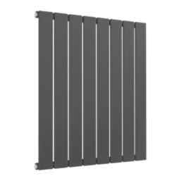 Reina Flat Single 600mm x 588mm 1416BTU Anthracite Vertical Designer Radiator
