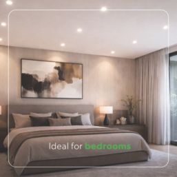 4lite  Adjustable  Fire Rated IP20 GU10 Downlight Satin Chrome