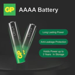 GP Batteries Ultra+ AAAA 1.5V Alkaline Batteries 2 Pack