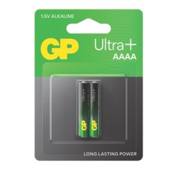 GP Batteries Ultra+ AAAA 1.5V Alkaline Batteries 2 Pack