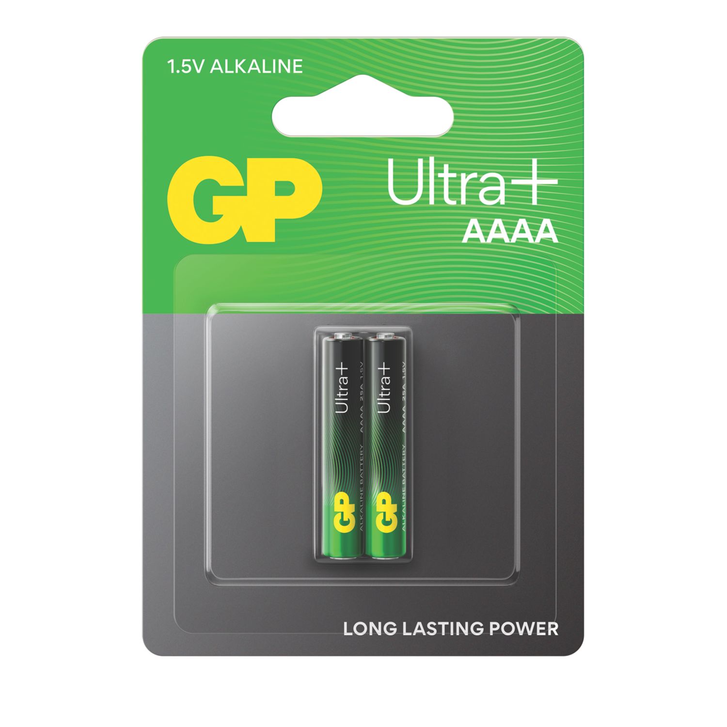 GP Batteries Ultra+ AAAA 1.5V Alkaline Batteries 2 Pack (546EX)