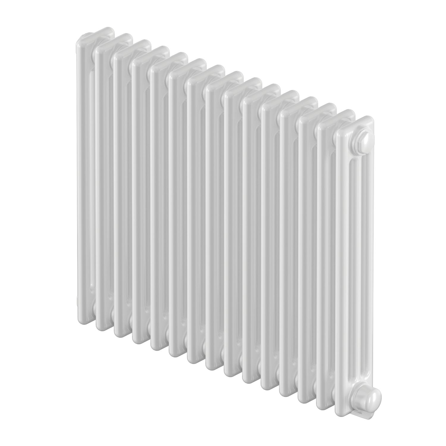 Acova Vuelta 1000W 3-Column Electric Radiator 623mm x 732mm White 3412BTU (546GA)