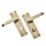 Designer Levers Victorian Fire Rated Long Straight Lever Bathroom Door Handle Pair Antique Brass