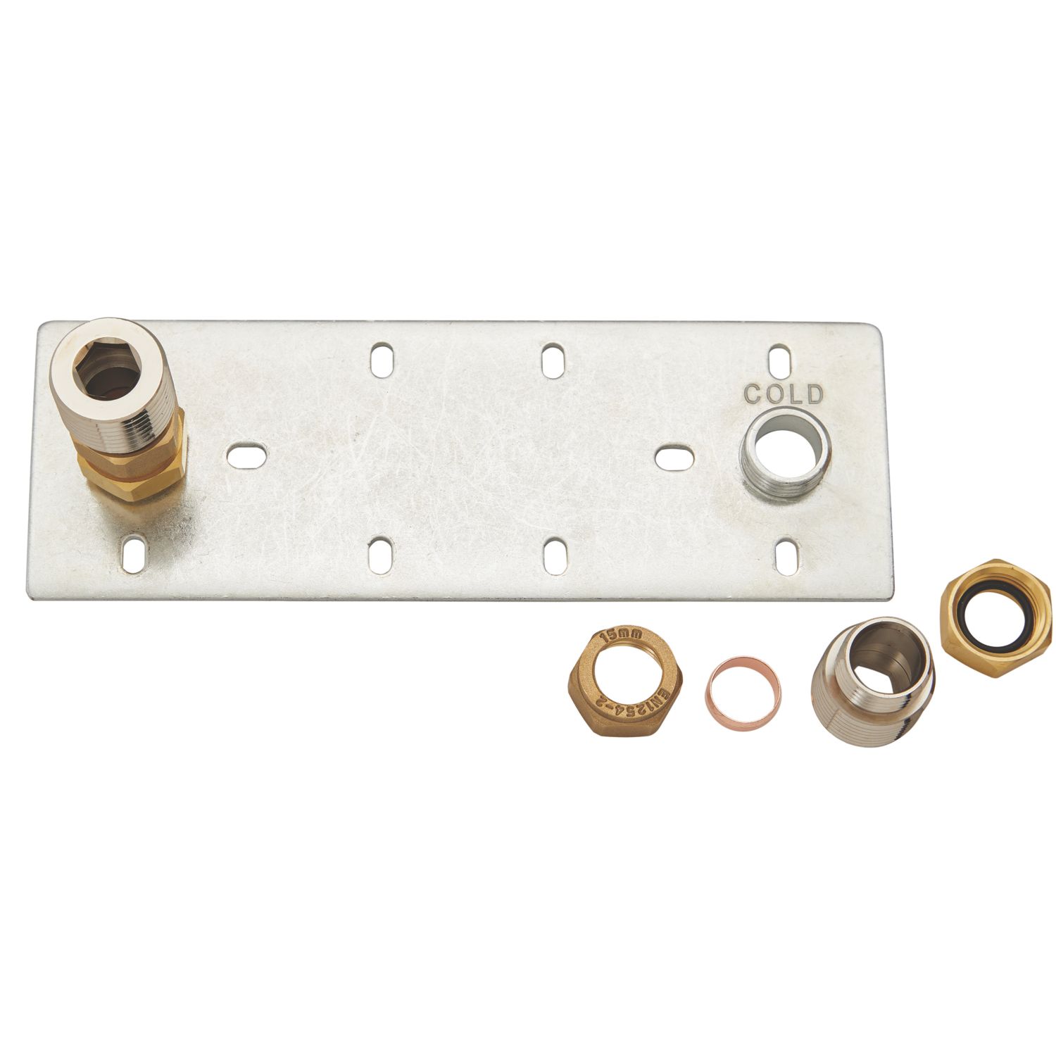 Highlife Bathrooms In-Wall Shower Fixing Plate Chrome (546TJ)
