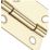 Smith & Locke Polished Brass  Door Hinge 38mm x 30mm 2 Pack