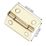 Smith & Locke Polished Brass  Door Hinge 38mm x 30mm 2 Pack