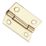 Smith & Locke Polished Brass  Door Hinge 38mm x 30mm 2 Pack