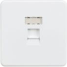 Knightsbridge  1-Gang RJ45 Ethernet Socket Matt White