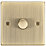 Knightsbridge  1-Gang 2-Way LED Dimmer Switch  Antique Brass