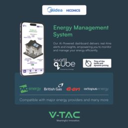 V-TAC 6kW Wall Mounted Single-Phase Hybrid Solar Inverter & Battery
