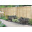 Forest Super Lap  Fence Panels Natural Timber 6' x 6' Pack of 4