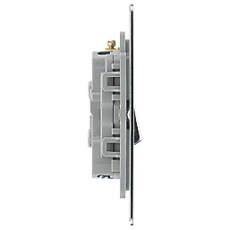 LAP  10AX 1-Gang 3-Pole Fan Isolator Switch Polished Chrome