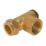 Essentials Brass Gas Hob Restrictor Elbow 15mm x 56mm