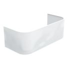 Arizona Back-to-Wall Curved Bath Front Panel 1700mm White Gloss