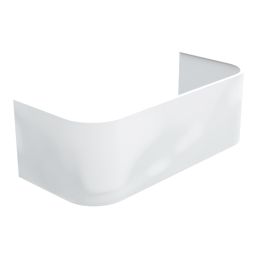 Arizona Back-to-Wall Curved Bath Front Panel 1700mm White Gloss