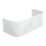 Arizona Back-to-Wall Curved Bath Front Panel 1700mm White Gloss