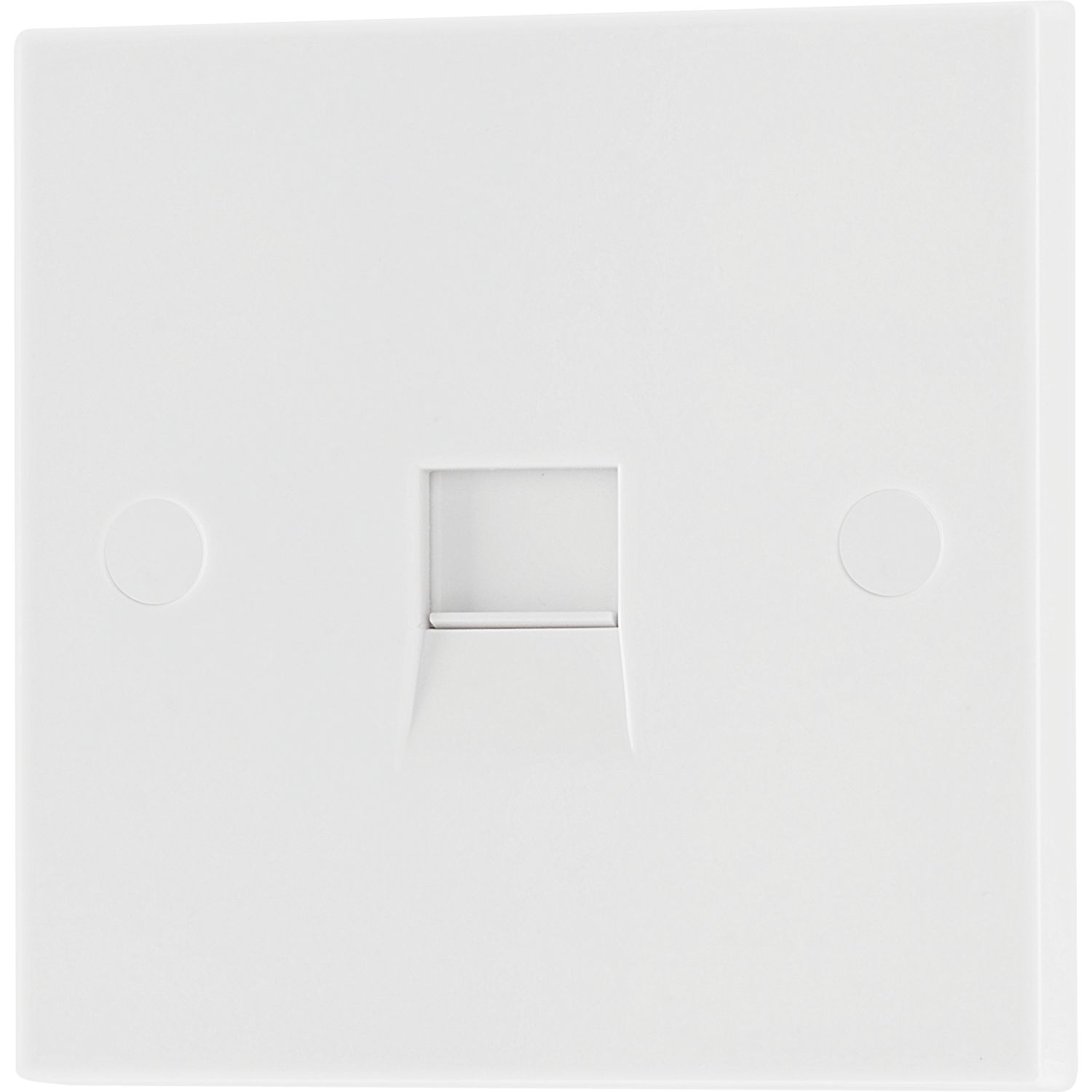 British General 900 Series 1-Gang RJ11 Telephone / Data Socket White (547HK)