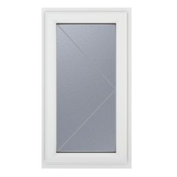 Crystal  Right-Hand Opening Frosted Double-Glazed Casement White uPVC Window 610mm x 1040mm