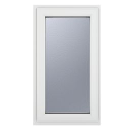 Crystal  Right-Hand Opening Frosted Double-Glazed Casement White uPVC Window 610mm x 1040mm