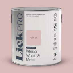 LickPro 2.5Ltr Pink 05 Satin Water-Based Trim Paint