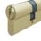 Smith & Locke  6-Pin Cylinder Lock 45-50 (95mm) Brass
