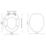 Pilica Soft-Close Toilet Seat Moulded Wood Marble