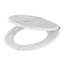 Pilica Soft-Close Toilet Seat Moulded Wood Marble