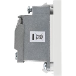 British General  Modular Coaxial TV Socket White