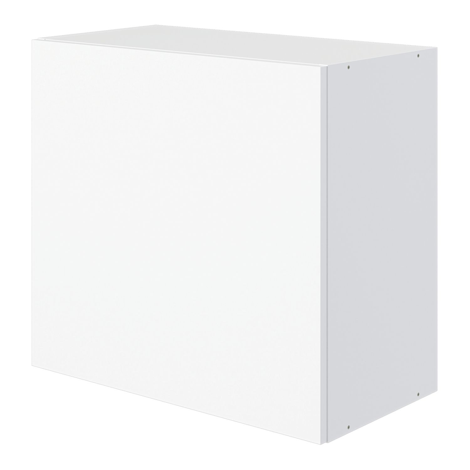 Pragma 1-Door Matt White 600mm x 320mm x 550mm Flat Packed Kitchen Wall Unit (547YC)