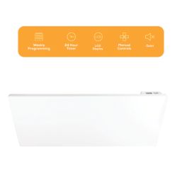 TCP  2000W Electric Wall-Mounted Convection Panel Heater White