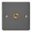 Varilight  10A 1-Gang 2-Way Light Switch  Graphite Grey with Colour-Matched Inserts